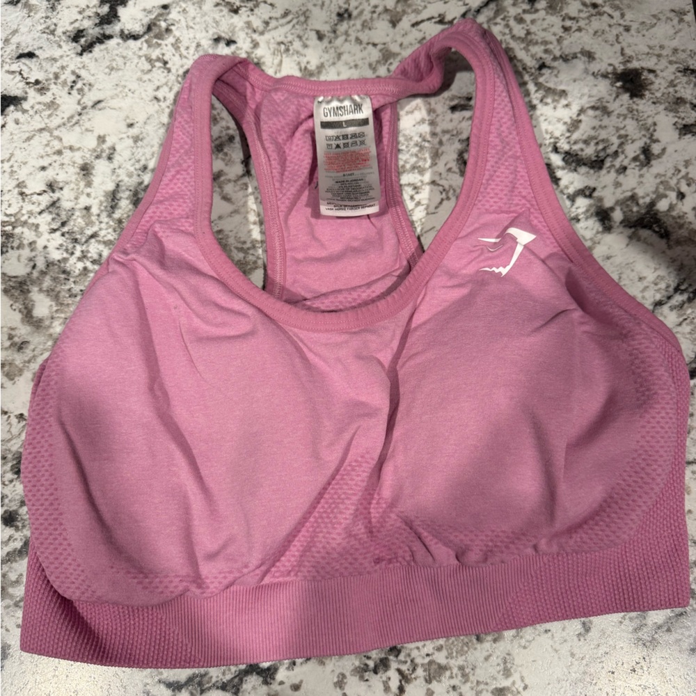 Gymshark Pink Seamless Racerback Sports Bra